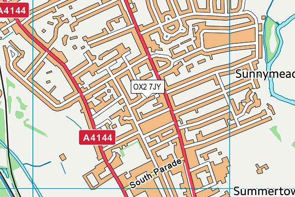 OX2 7JY map - OS VectorMap District (Ordnance Survey)