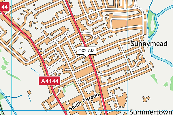 OX2 7JZ map - OS VectorMap District (Ordnance Survey)