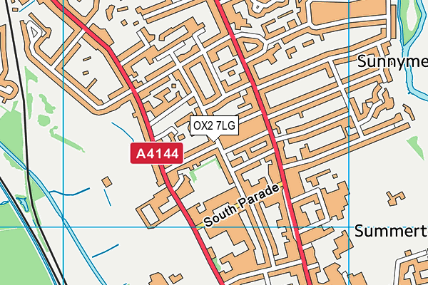 OX2 7LG map - OS VectorMap District (Ordnance Survey)