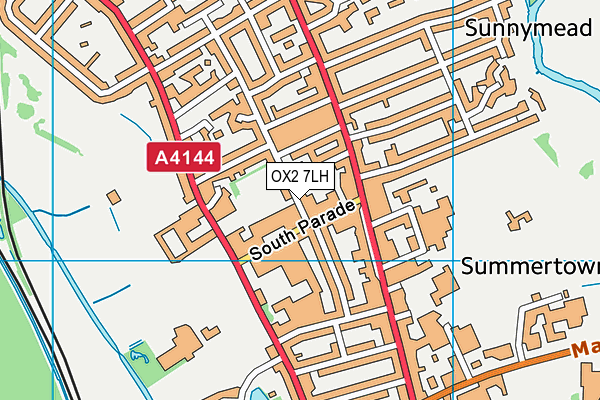 OX2 7LH map - OS VectorMap District (Ordnance Survey)