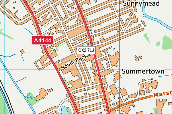 OX2 7LJ map - OS VectorMap District (Ordnance Survey)