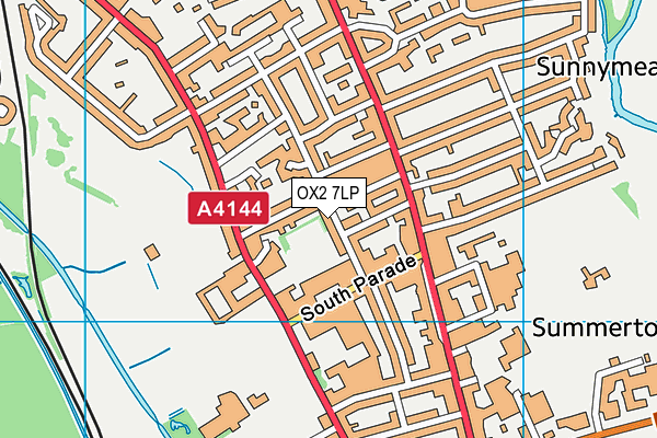 OX2 7LP map - OS VectorMap District (Ordnance Survey)