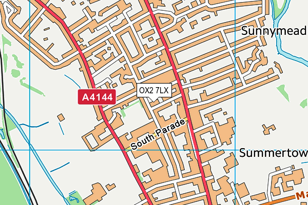 OX2 7LX map - OS VectorMap District (Ordnance Survey)