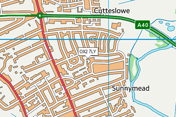 OX2 7LY map - OS VectorMap District (Ordnance Survey)