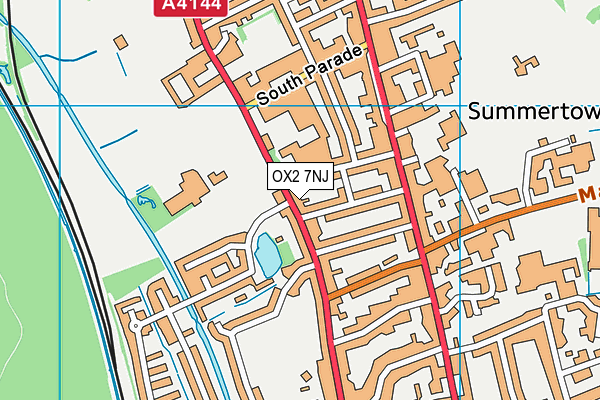 OX2 7NJ map - OS VectorMap District (Ordnance Survey)