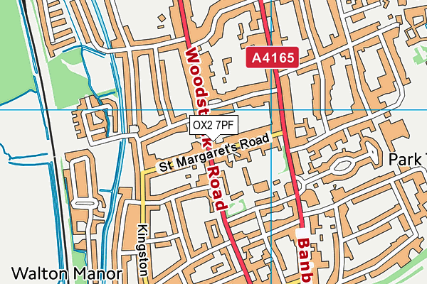 OX2 7PF map - OS VectorMap District (Ordnance Survey)