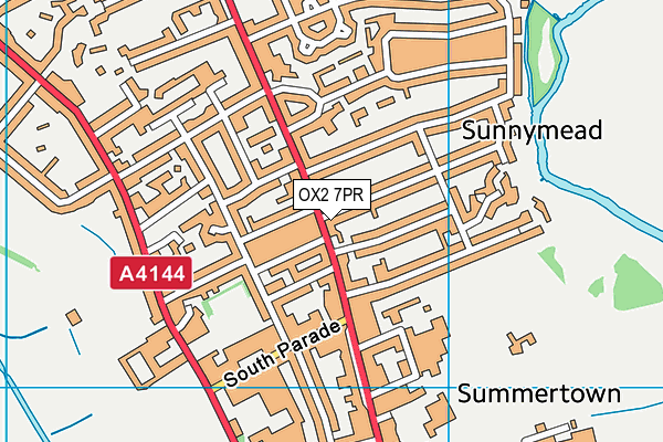 OX2 7PR map - OS VectorMap District (Ordnance Survey)