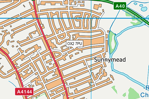 OX2 7PU map - OS VectorMap District (Ordnance Survey)