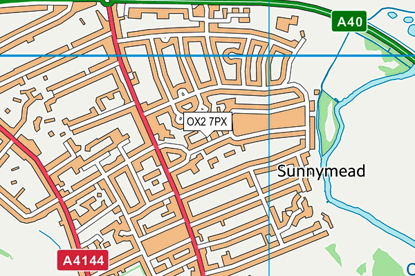 OX2 7PX map - OS VectorMap District (Ordnance Survey)