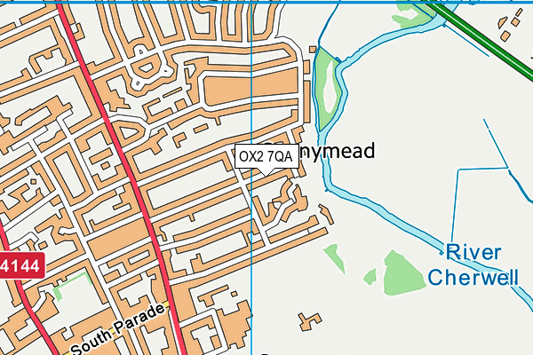 OX2 7QA map - OS VectorMap District (Ordnance Survey)