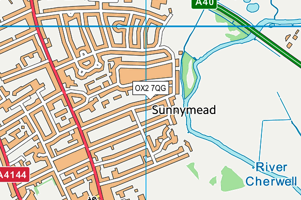 OX2 7QG map - OS VectorMap District (Ordnance Survey)