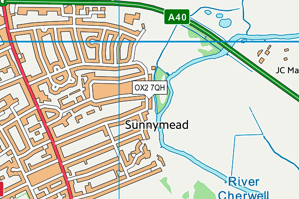 OX2 7QH map - OS VectorMap District (Ordnance Survey)