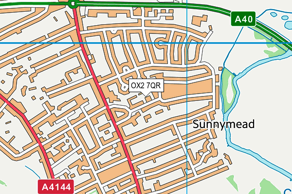 OX2 7QR map - OS VectorMap District (Ordnance Survey)