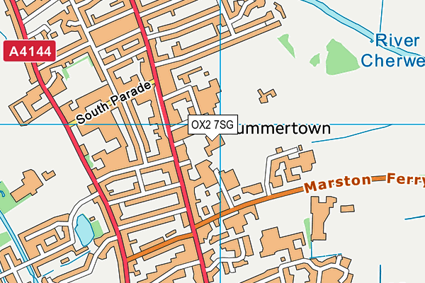 OX2 7SG map - OS VectorMap District (Ordnance Survey)