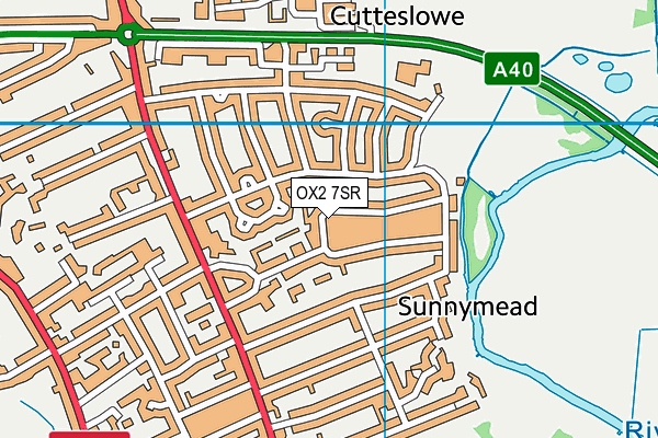 OX2 7SR map - OS VectorMap District (Ordnance Survey)