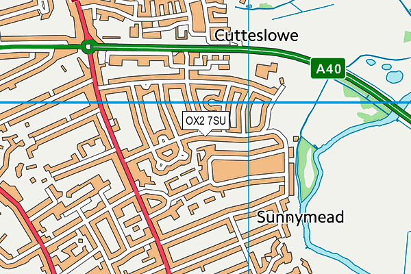 OX2 7SU map - OS VectorMap District (Ordnance Survey)