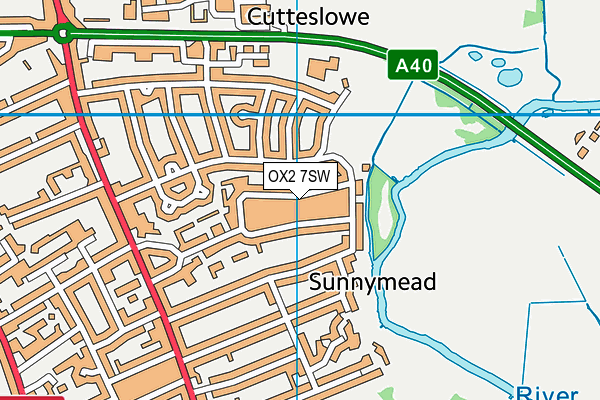 OX2 7SW map - OS VectorMap District (Ordnance Survey)