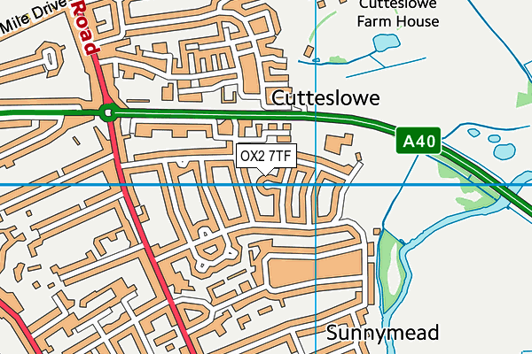 OX2 7TF map - OS VectorMap District (Ordnance Survey)