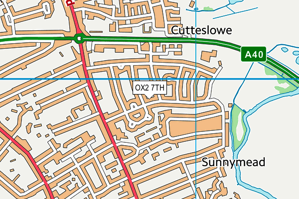 OX2 7TH map - OS VectorMap District (Ordnance Survey)