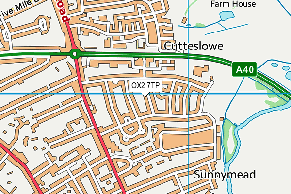 OX2 7TP map - OS VectorMap District (Ordnance Survey)