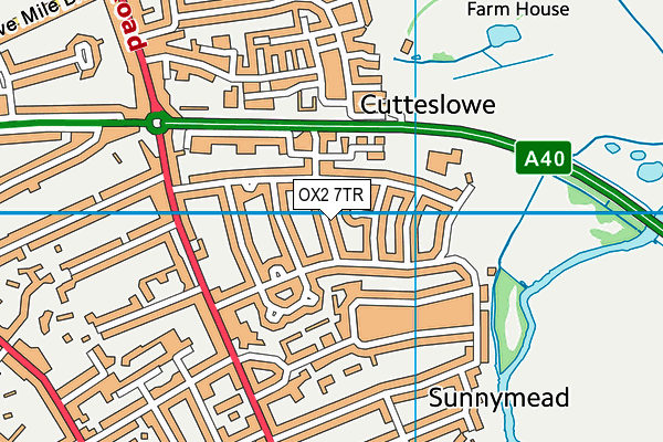 OX2 7TR map - OS VectorMap District (Ordnance Survey)