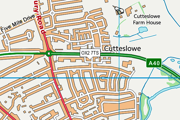 OX2 7TS map - OS VectorMap District (Ordnance Survey)