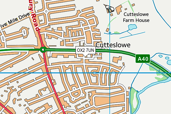 OX2 7UN map - OS VectorMap District (Ordnance Survey)