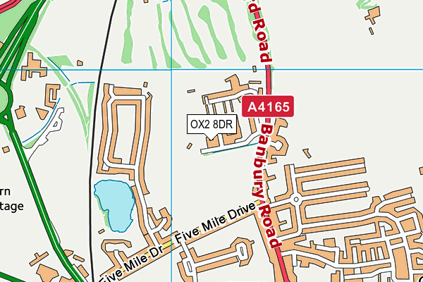 OX2 8DR map - OS VectorMap District (Ordnance Survey)