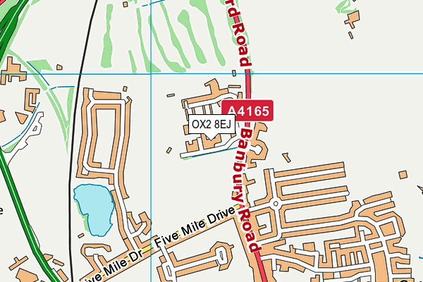 OX2 8EJ map - OS VectorMap District (Ordnance Survey)