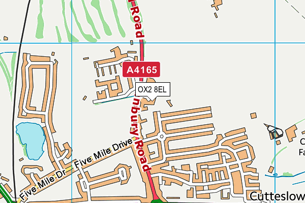 OX2 8EL map - OS VectorMap District (Ordnance Survey)