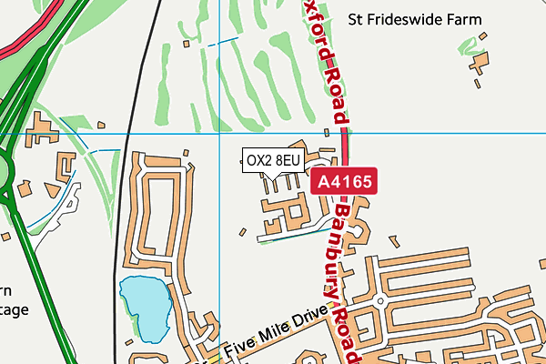 OX2 8EU map - OS VectorMap District (Ordnance Survey)