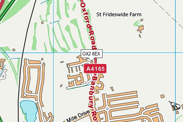 OX2 8EX map - OS VectorMap District (Ordnance Survey)