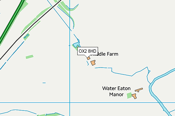 OX2 8HD map - OS VectorMap District (Ordnance Survey)