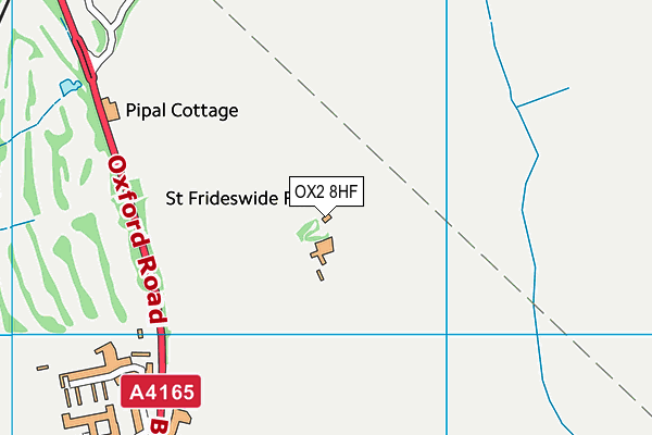 OX2 8HF map - OS VectorMap District (Ordnance Survey)