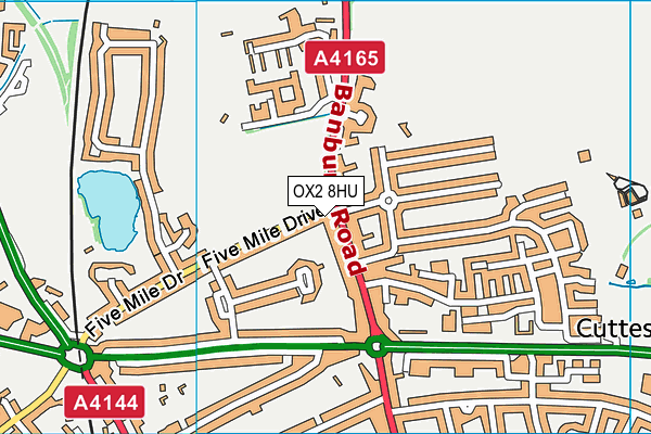 OX2 8HU map - OS VectorMap District (Ordnance Survey)