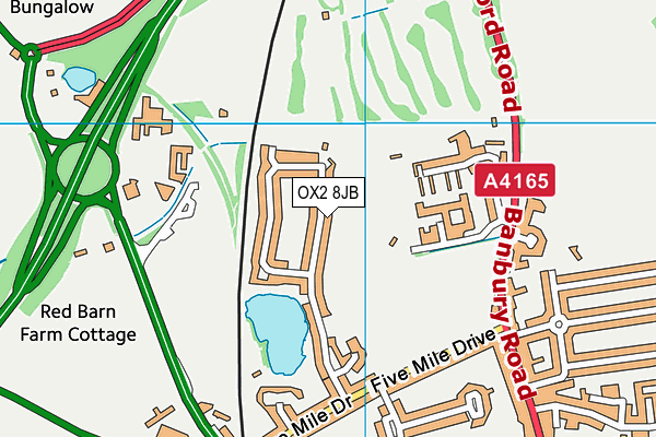 OX2 8JB map - OS VectorMap District (Ordnance Survey)