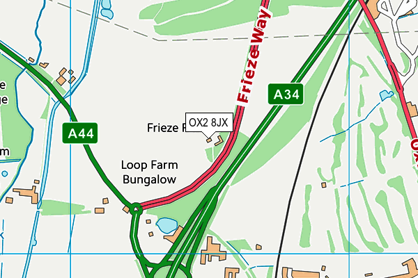 OX2 8JX map - OS VectorMap District (Ordnance Survey)