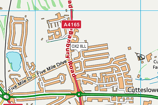 OX2 8LL map - OS VectorMap District (Ordnance Survey)