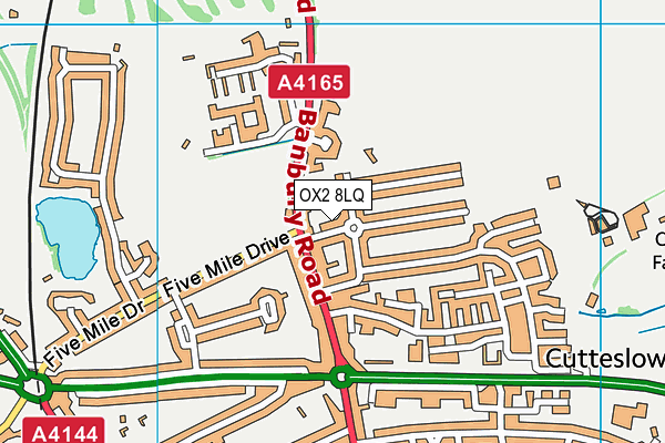 OX2 8LQ map - OS VectorMap District (Ordnance Survey)