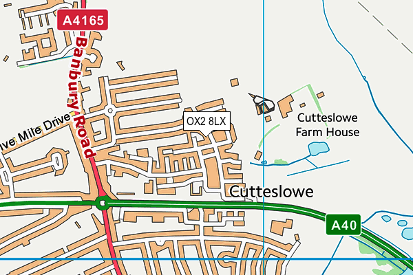 OX2 8LX map - OS VectorMap District (Ordnance Survey)