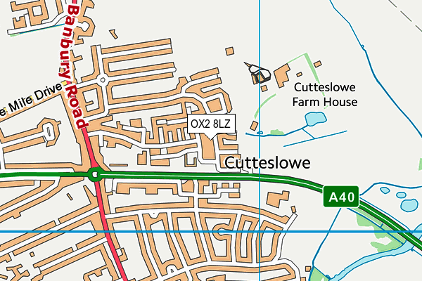 OX2 8LZ map - OS VectorMap District (Ordnance Survey)