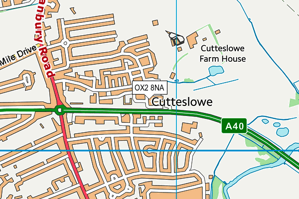 OX2 8NA map - OS VectorMap District (Ordnance Survey)