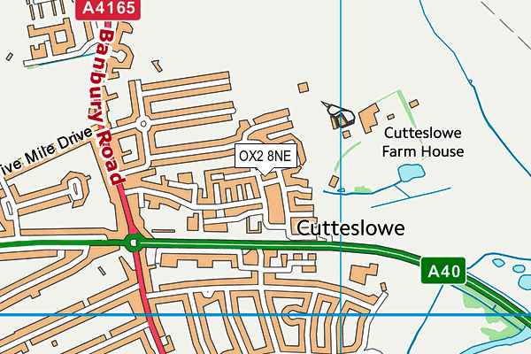 OX2 8NE map - OS VectorMap District (Ordnance Survey)