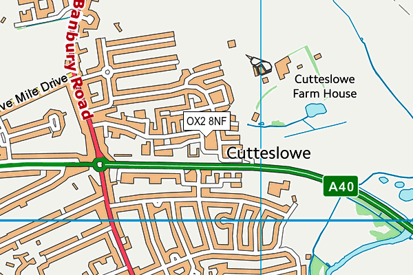 OX2 8NF map - OS VectorMap District (Ordnance Survey)