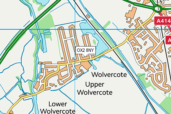 OX2 8NY map - OS VectorMap District (Ordnance Survey)