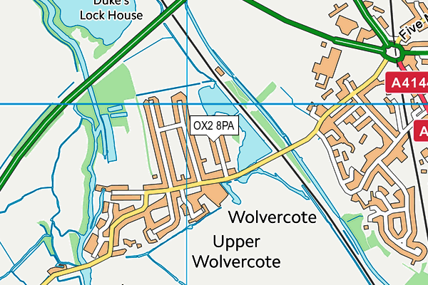 OX2 8PA map - OS VectorMap District (Ordnance Survey)