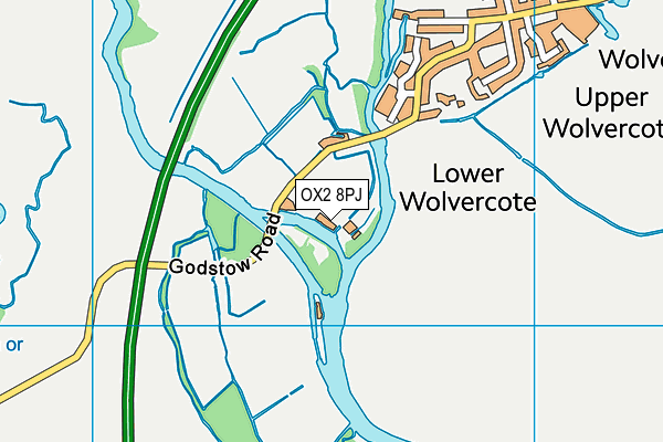 OX2 8PJ map - OS VectorMap District (Ordnance Survey)