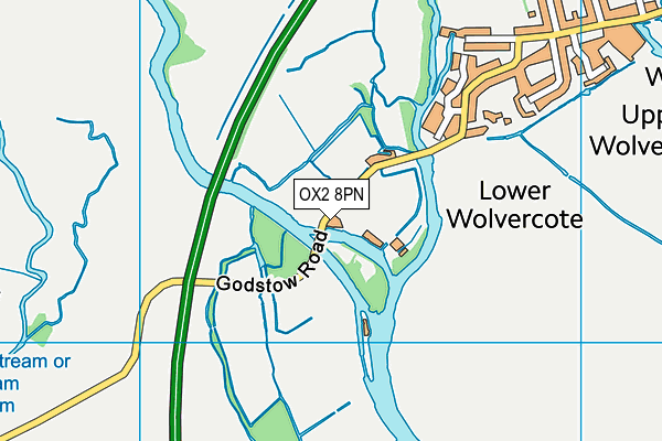 OX2 8PN map - OS VectorMap District (Ordnance Survey)