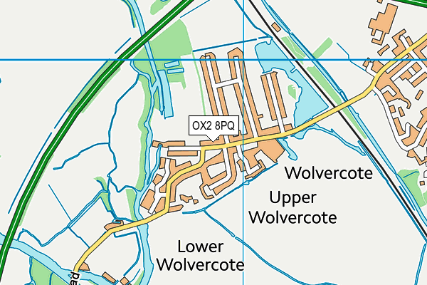 OX2 8PQ map - OS VectorMap District (Ordnance Survey)