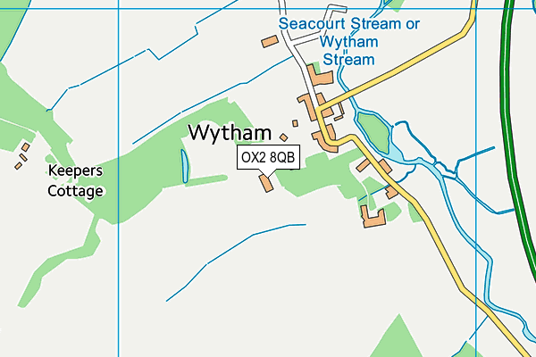 OX2 8QB map - OS VectorMap District (Ordnance Survey)